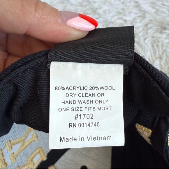 Britney Spears Las Vegas Residency Work B**ch Snap Back Hat in Gold and Black - Picture 5 of 5